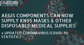 Aegis Components Supplies N95 Masks, KN95 Masks, and other Disposable Medical Products.