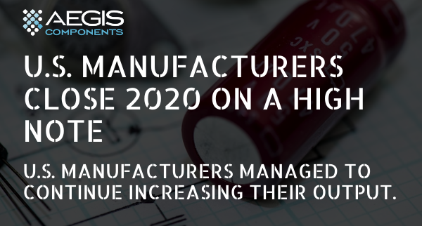 U.S. Manufacturers Conclude 2020 on a High Note