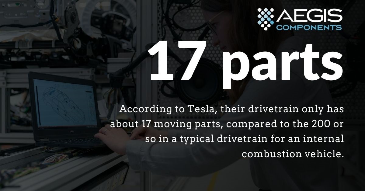 moving parts in an electric vehicle vs internal combustion vehicle